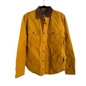 J.Crew British Millerain Mustard Brown Military Waxed Cotton Jacket Men’s Size M
